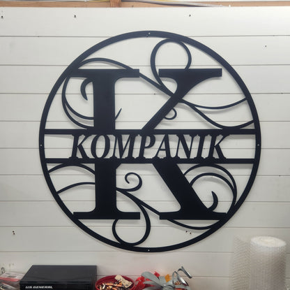 Monogram Sign (Your Name)