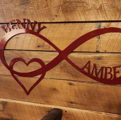 Infinity Heart (Custom Names)