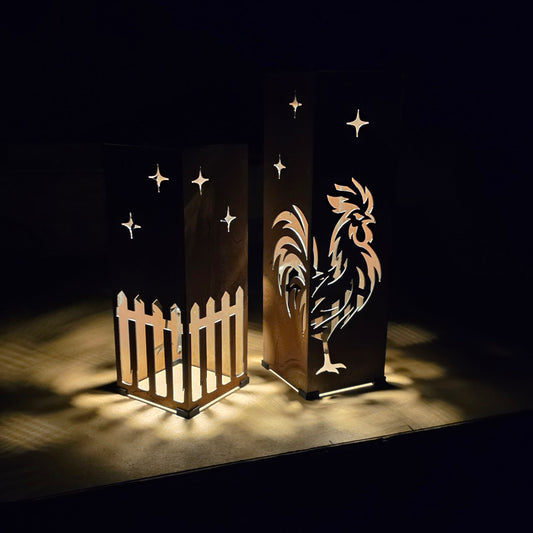 Rooster Solar Pillar