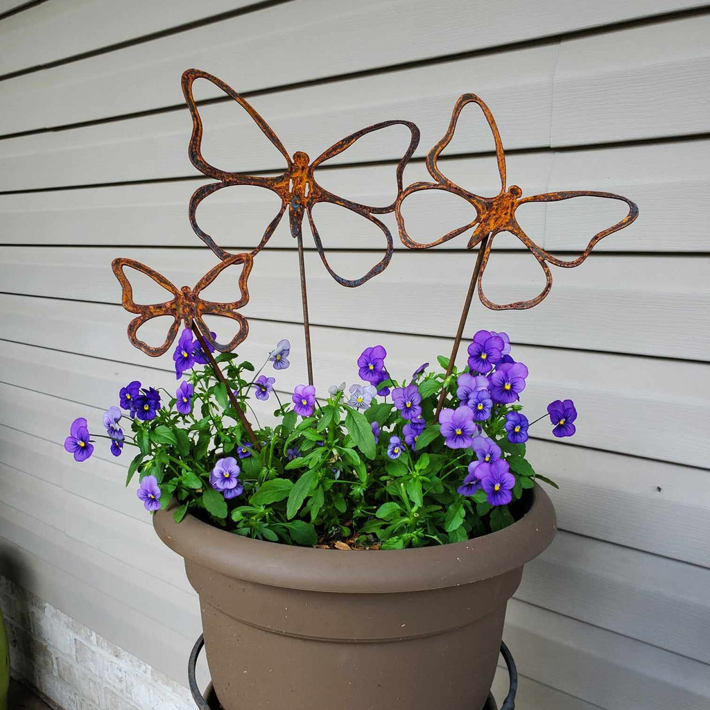 Rustic metal butterfly multi size pack.