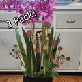Rustic metal bendable dandelion flower stakes.