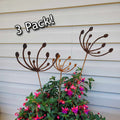 Rustic metal wind swept dandelion multi size pack
