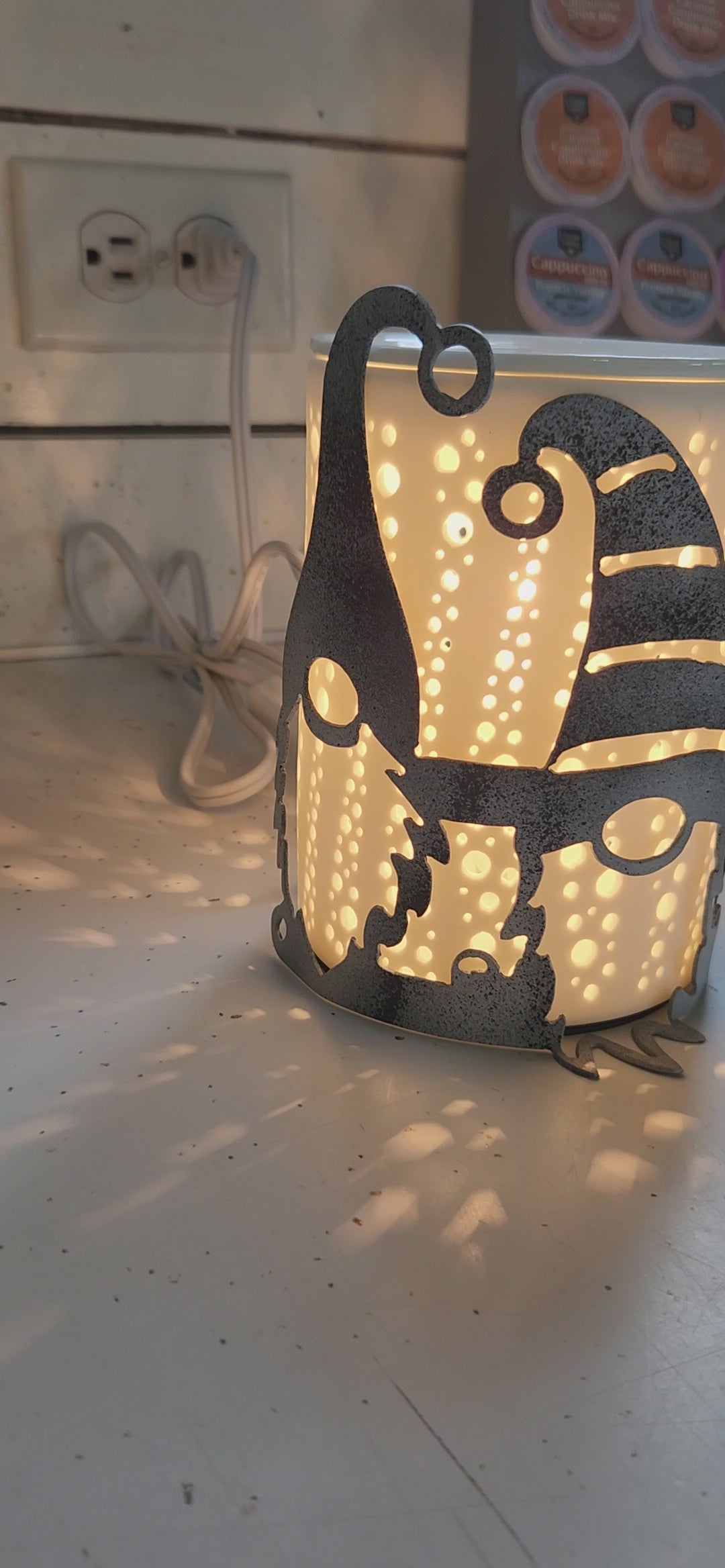 video of gnomes candle wrap